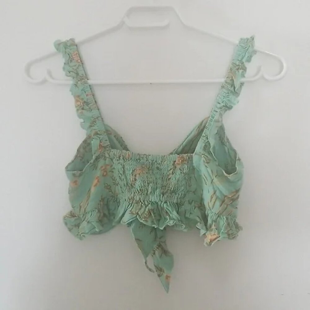 Spell High Low Skirt in Aqua and Beige - Picture 11 of 16
